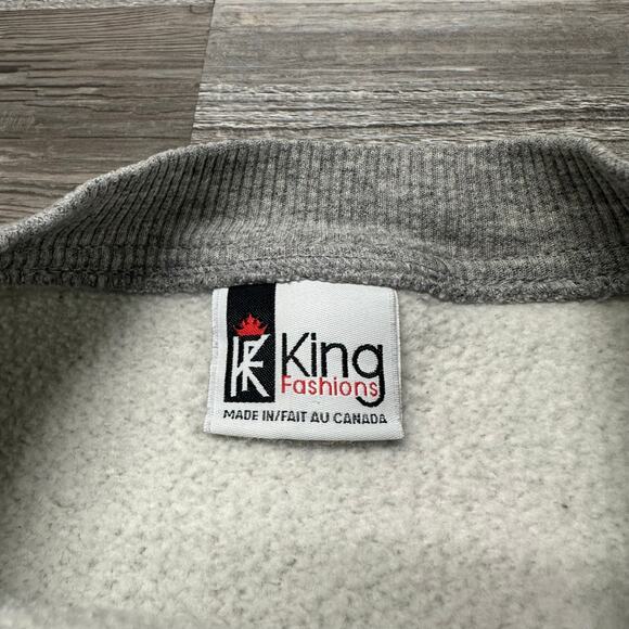 Vintage 90s‎ University of Calgary Coat of Arms King Mens M Crewneck Sweatshirt - Picture 4 of 9